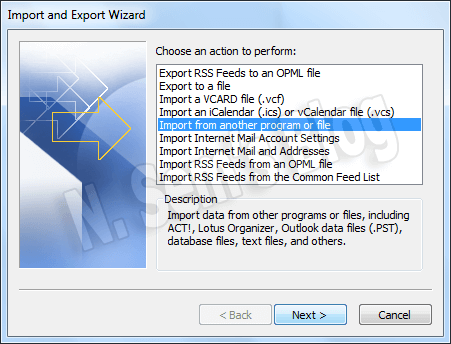 how to import PST to Outlook 2010