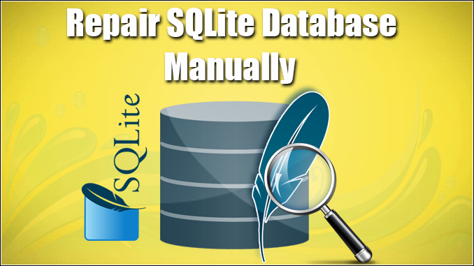 repair SQLite database