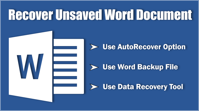 recover unsaved word document
