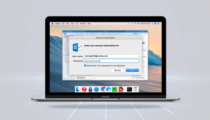 outlook for mac asking for password