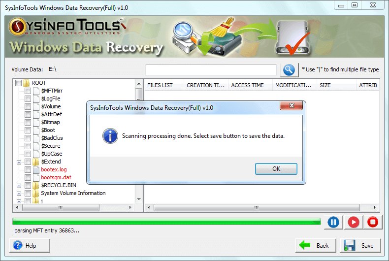 scanning mode