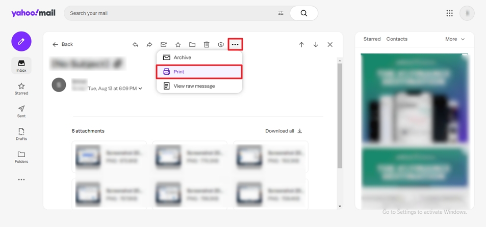 Yahoo Backup Tool Step 3