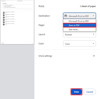 Yahoo Backup Tool Step 4