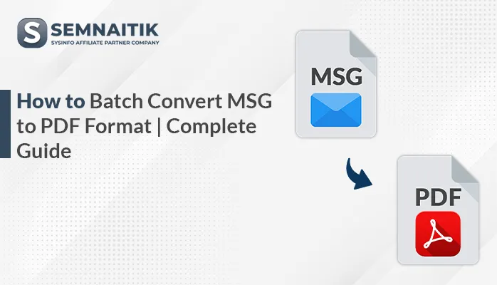 Convert MSG to PDF