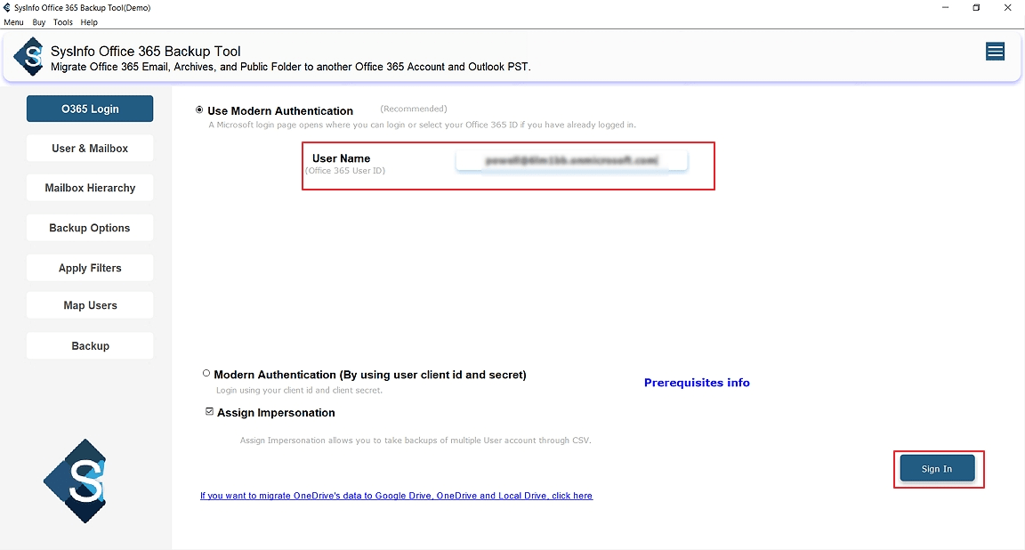sign in with your Office 365