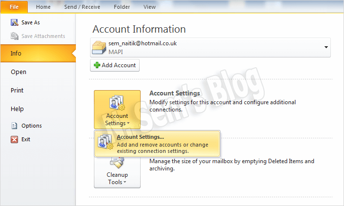 PST compact in Outlook 2010