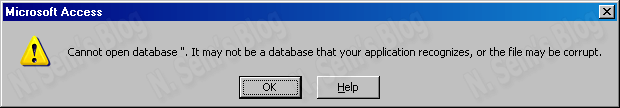 corrupt access database error