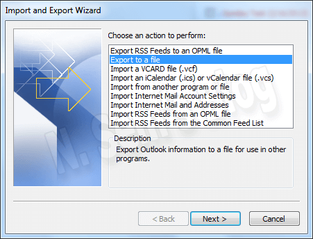 export pst to outlook express