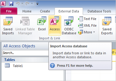 how to import corrupt database to a new one?