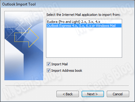 import DBX to PST