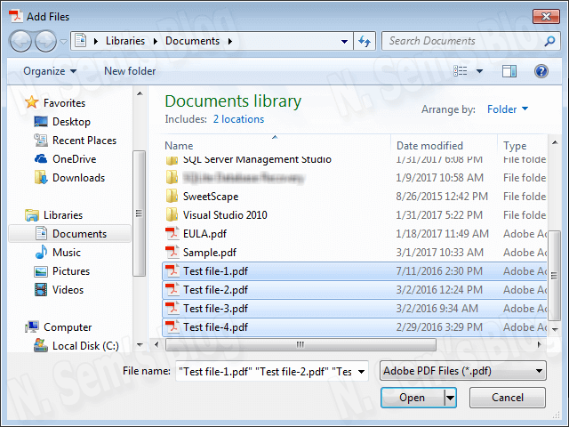 merge PDF files into a single file