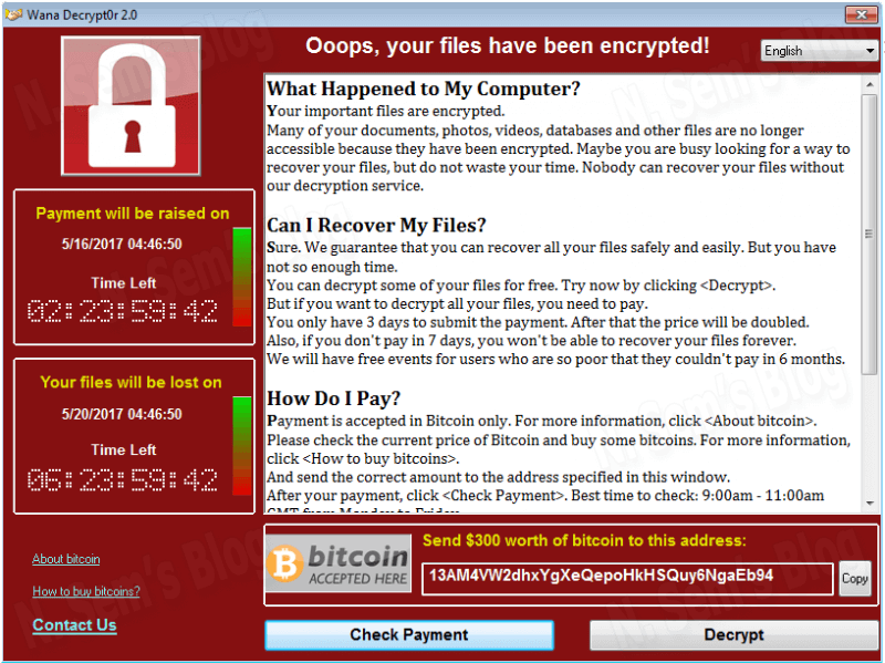 WannaCry Ransomware