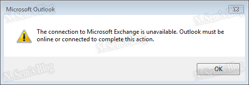 Microsoft exchange is unavailable