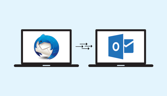 move thunderbird mail to outlook