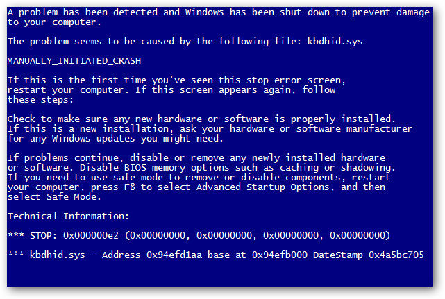 common blue screen causes