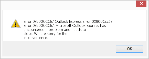 error message