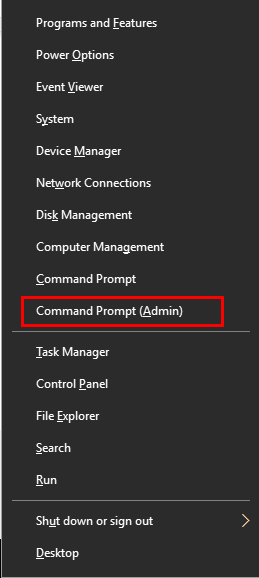 command prompt admin