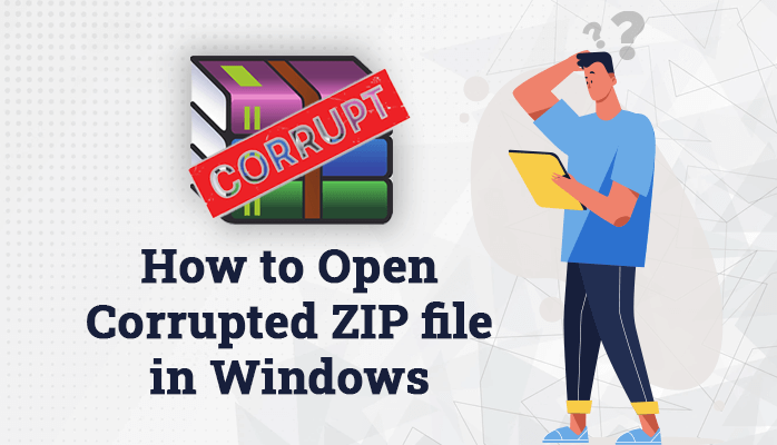 open corrupted zip file